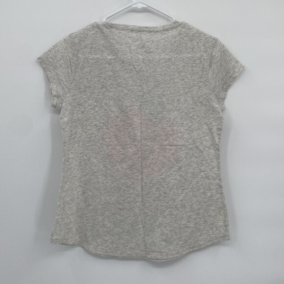 Justice Girls Gray Peach Just Peachy Graphic Tee Shirt size 14/16 plus - Picture 5 of 6